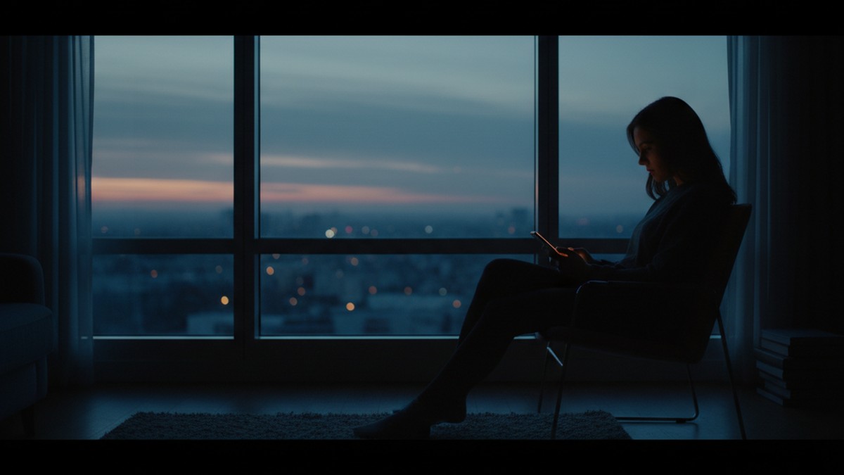 Person in silhouette by window, contemplating phone — representing the limits of digital detection tools