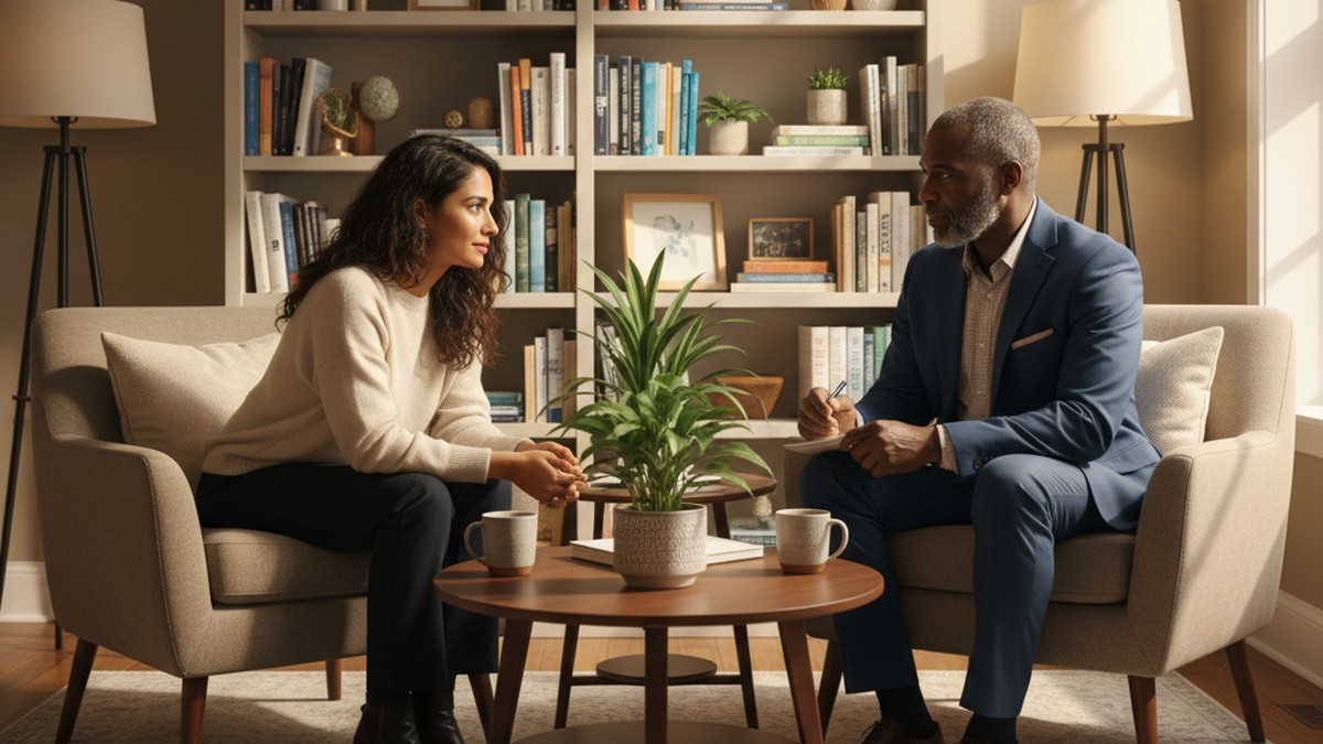 Couples therapy session illustrating attachment-based therapy for changing insecure attachment patterns