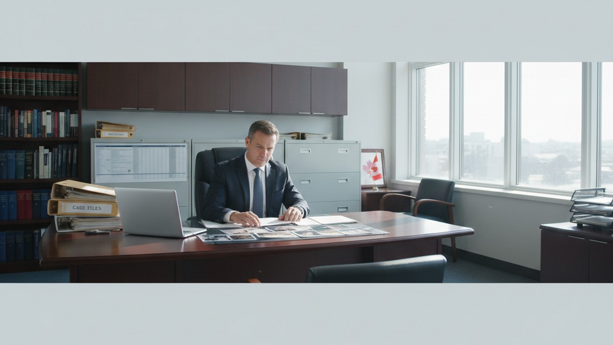 Licensed private investigator reviewing case documents — professional infidelity investigation services in Canada
