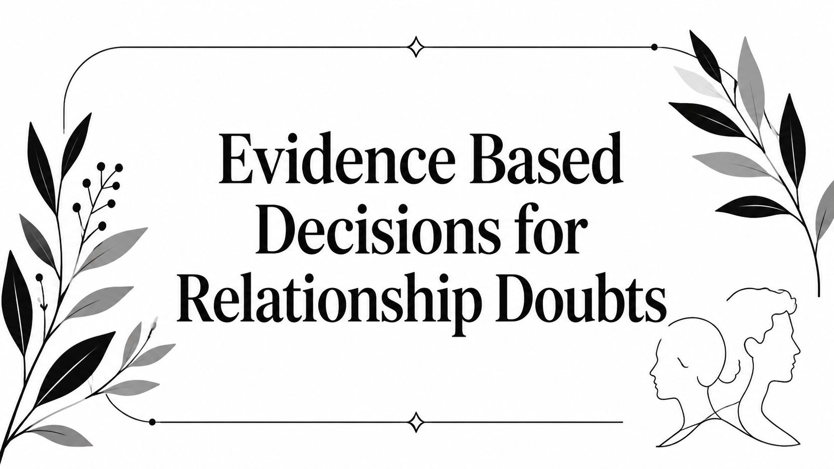 Evidence Based Decisions for Relationship Doubts