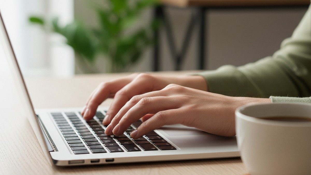 Person at laptop running a dating profile search, illustrating the Louisville 3-Platform Check method