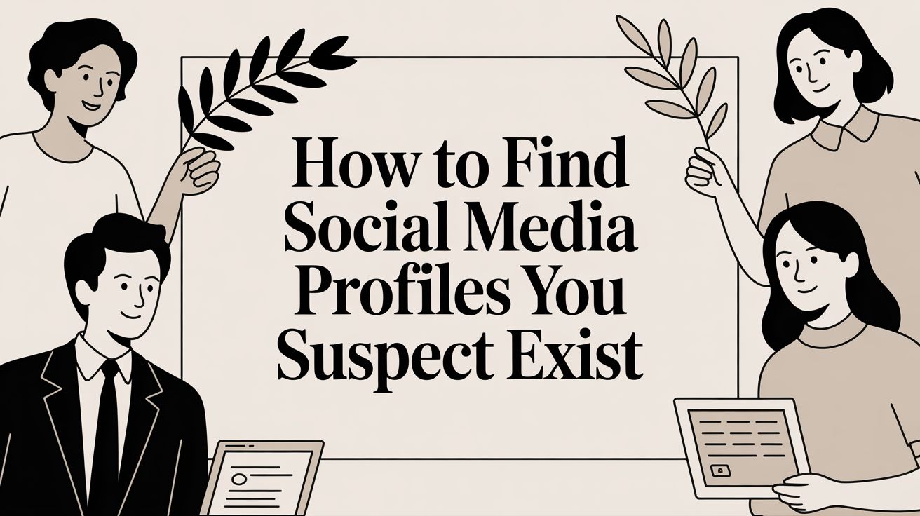 How to Find Social Media Profiles You Suspect Exist