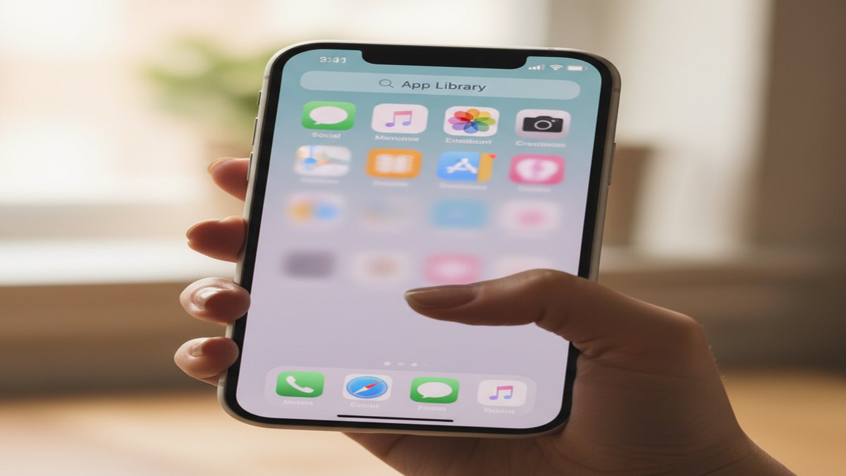Searching for hidden dating apps on iPhone app library