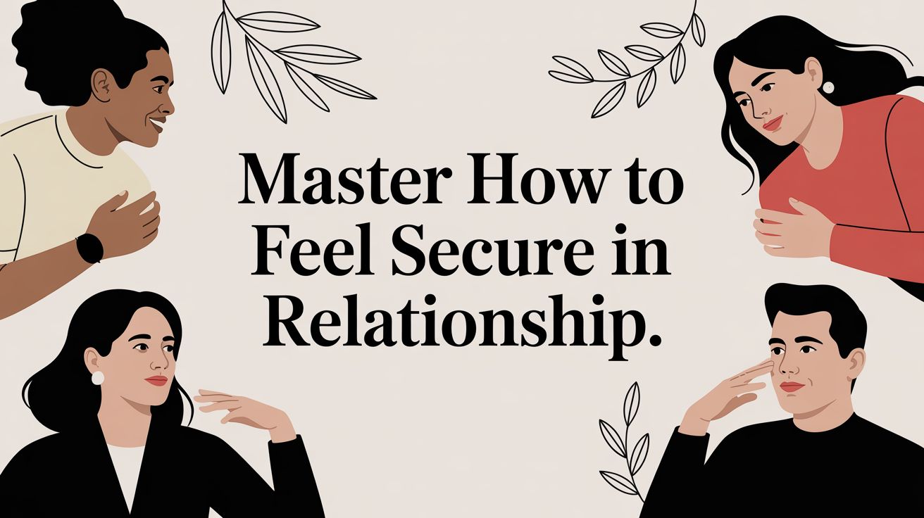 Master how to feel secure in relationship.