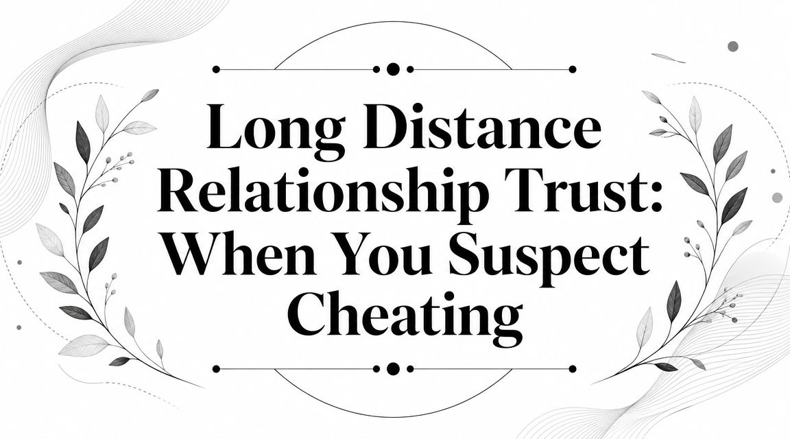 Long Distance Relationship Trust: When You Suspect Cheating