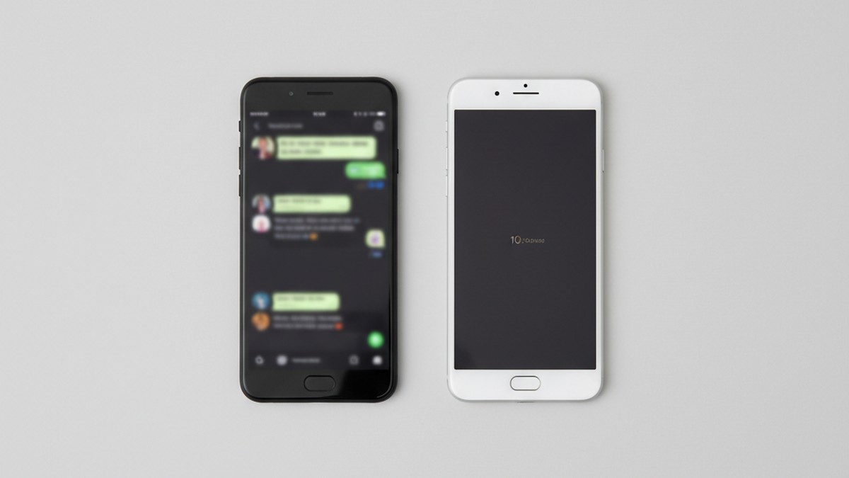 Two smartphones side by side illustrating the comparison between online and physical cheating boundaries