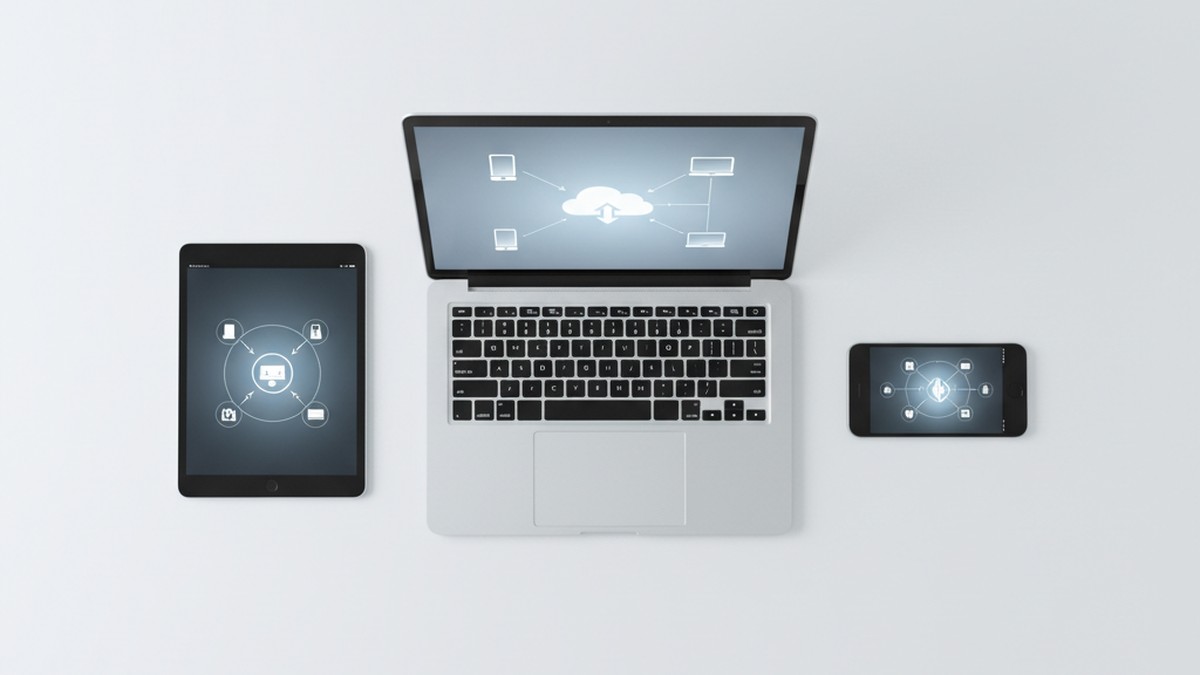 Multiple connected devices showing synchronized data that survives browser history deletion