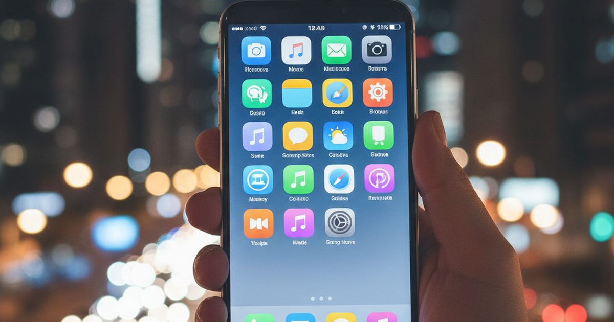 Hand holding a phone with app grid and blurred city lights - choosing a Swipebuster alternative