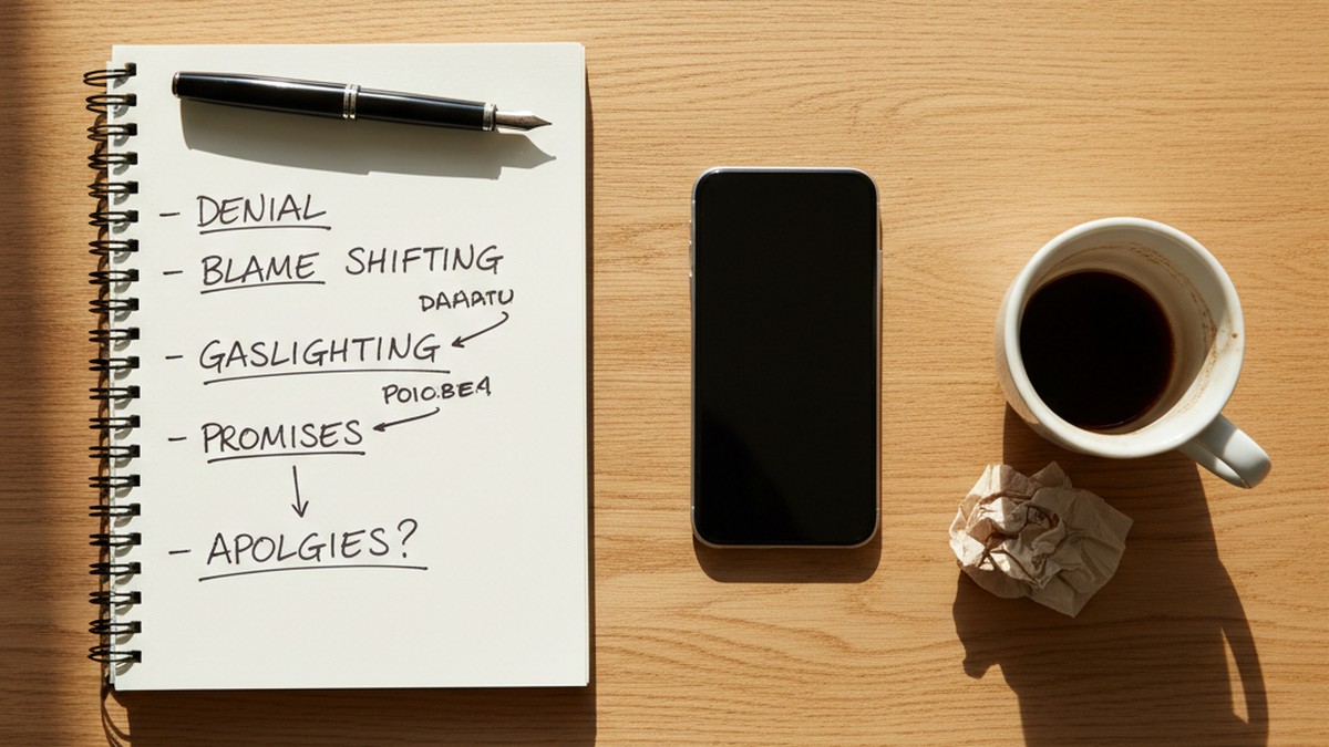 Notepad and pen for documenting what cheaters say when confronted